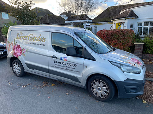 The Secret Garden Florest Folkestone Delivery Van 3